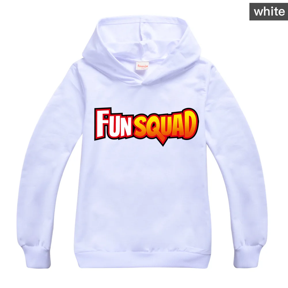 Fun Squad Gaming Hoodie Children Sweatshirts Kid Boy Girl Cartoon Autumn Streetwear Coat Spring Cotton Pullovers Jacket Gift