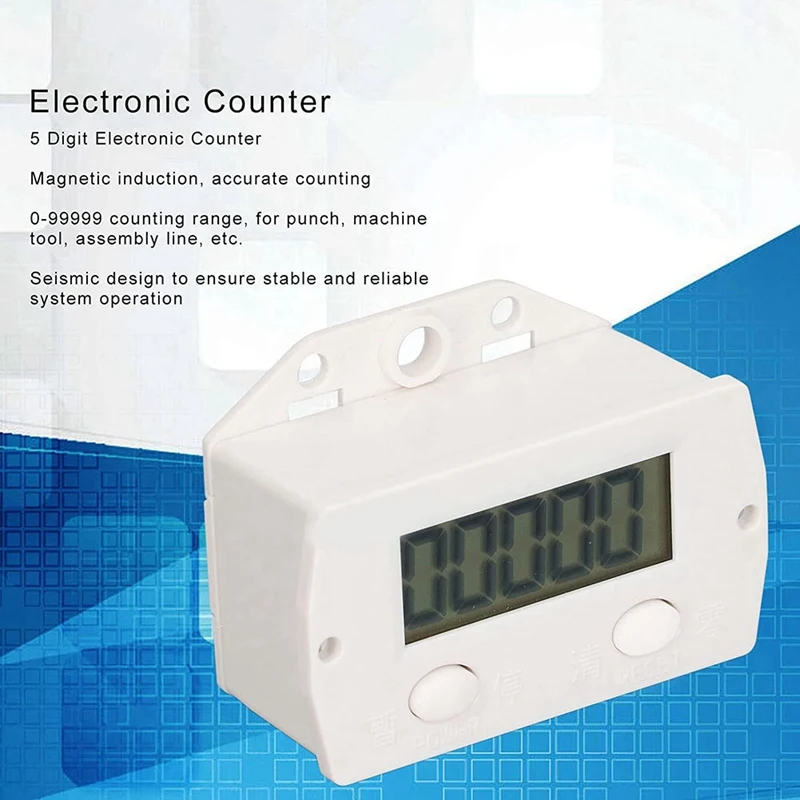 5 Digit Electronic Magnetic Induction Counter Punch Digital Counter Electronic Punch Counter For Industrial Punch