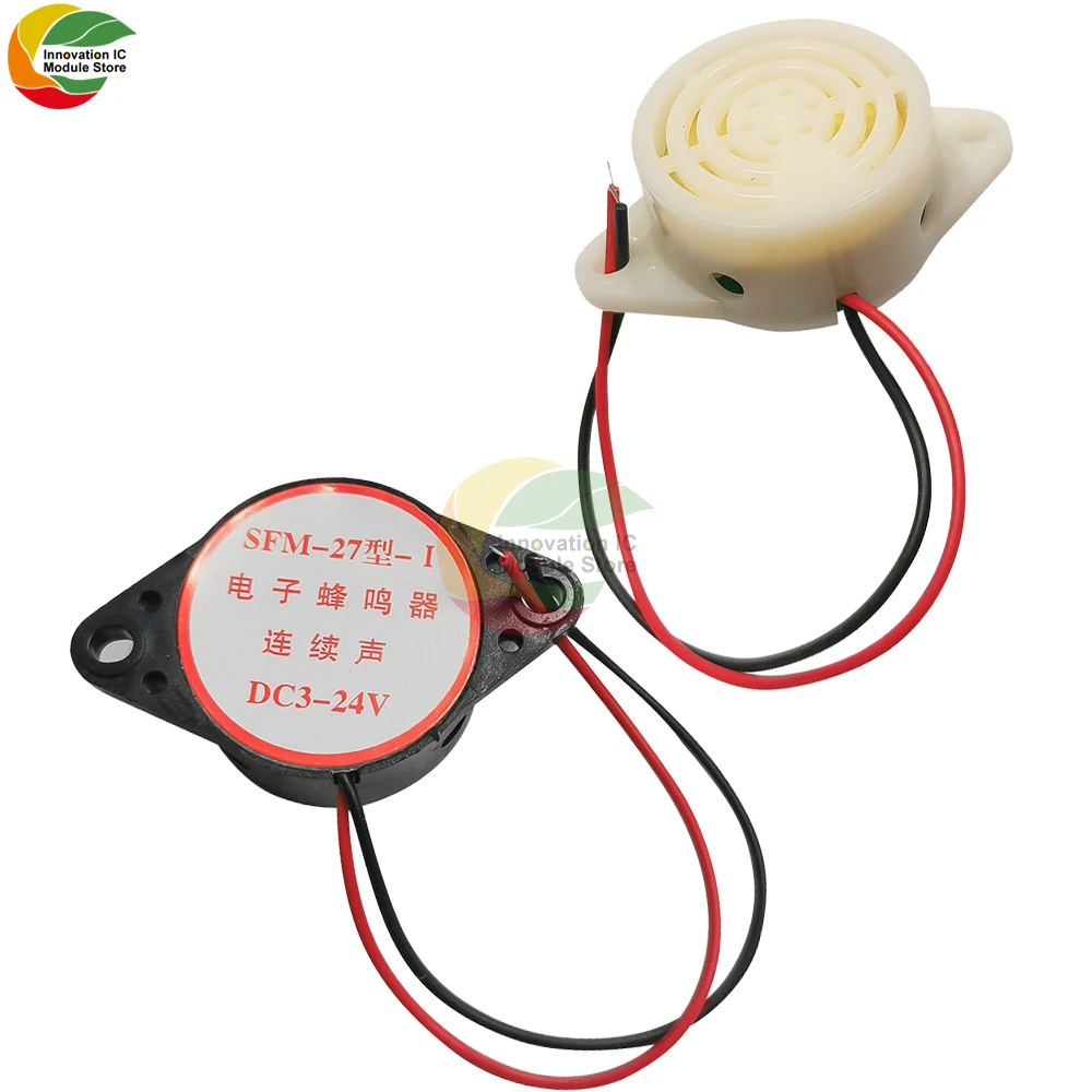 Electronic Buzzer SFM-27 Model DC6 DC3-24V Continuous Audible Alarm Electronic Buzzer Arduino Van Intermittent Continuous Buzzer