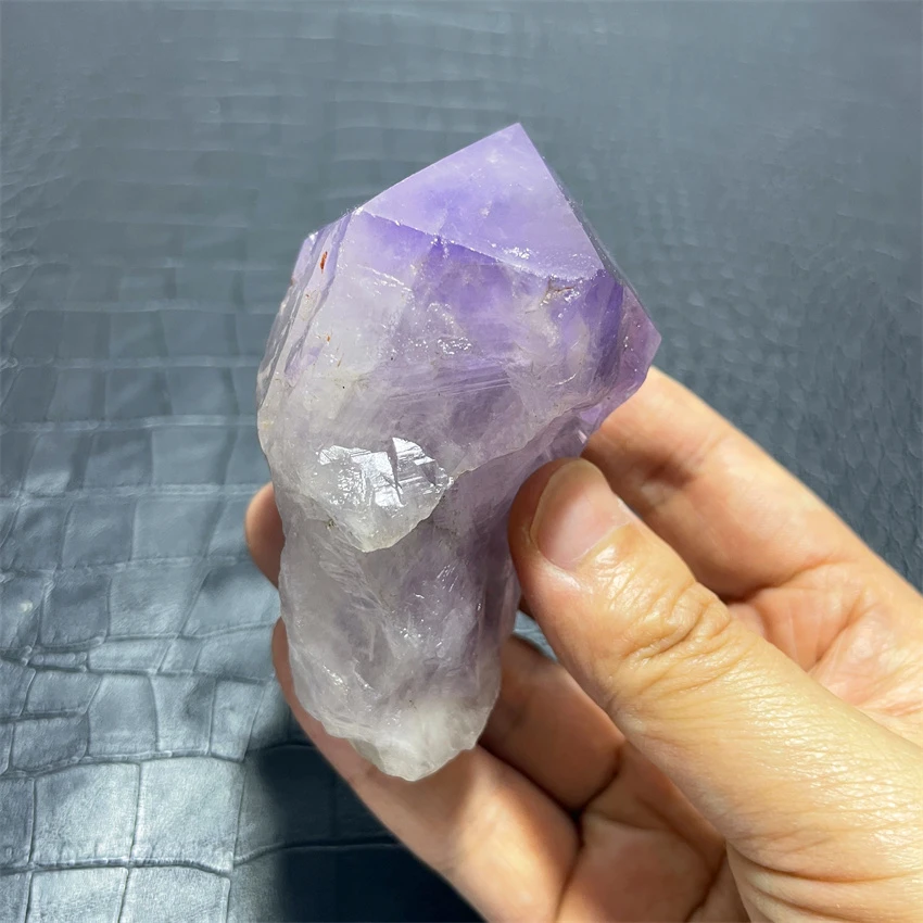 233g  Natural High-quality Uruguay Amethyst Bit Tower Energy Therapy Crystal Point  Purple Quartz Wand Decorati Free shipping