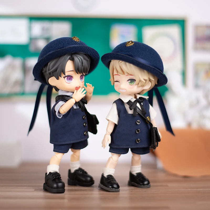 Obitsu11 Doll Clothes Kindergarten Set School Uniform for Ob11, GSC, Molly, P9, YMY, 1/12bjd Toys Shoes Doll Accessories