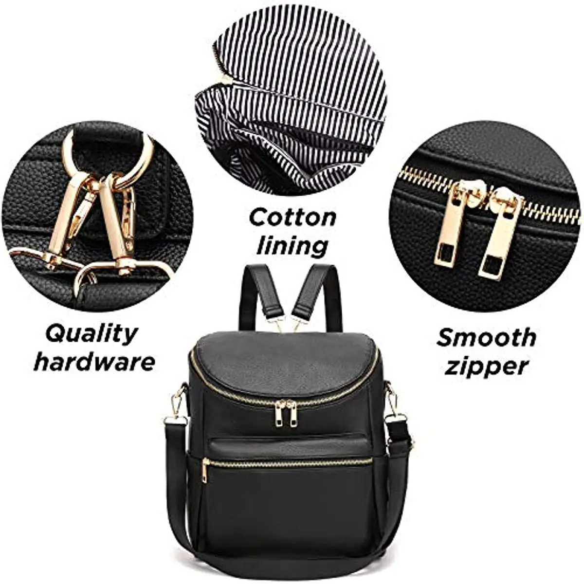 RsenFremior Diaper Bag Backpack Leather Backpack for Women Travel Backpack Baby Bag with Troller Straps Capacity for Wet Clothes