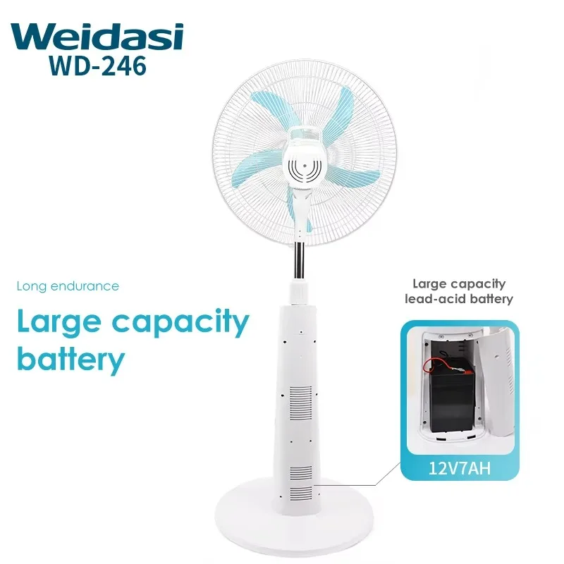 Electric Fan Rechargeable Electric Fan Customized Floor Fan with Light