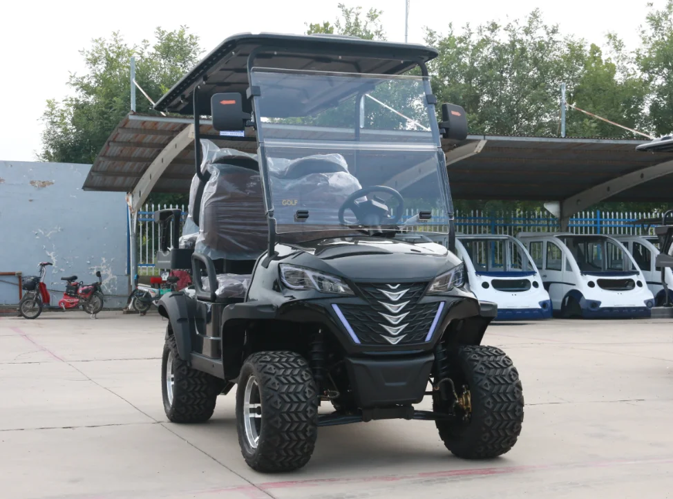 عربة جولف صغيرة عتيقة للسيارات والحافلات 6 مقاعد نادي كهربائي كلاسيكي سريع المقعد #2
