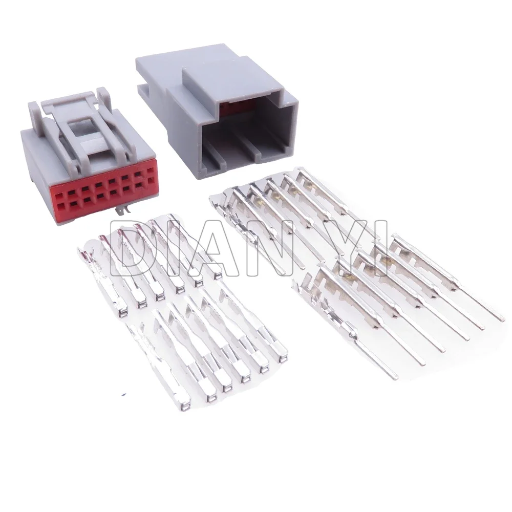 1 Set 12 Way Auto Male Female Docking Connector with Wires 30700-1120 30968-1127 AC Assembly Automobile Wiring Terminal Sockets