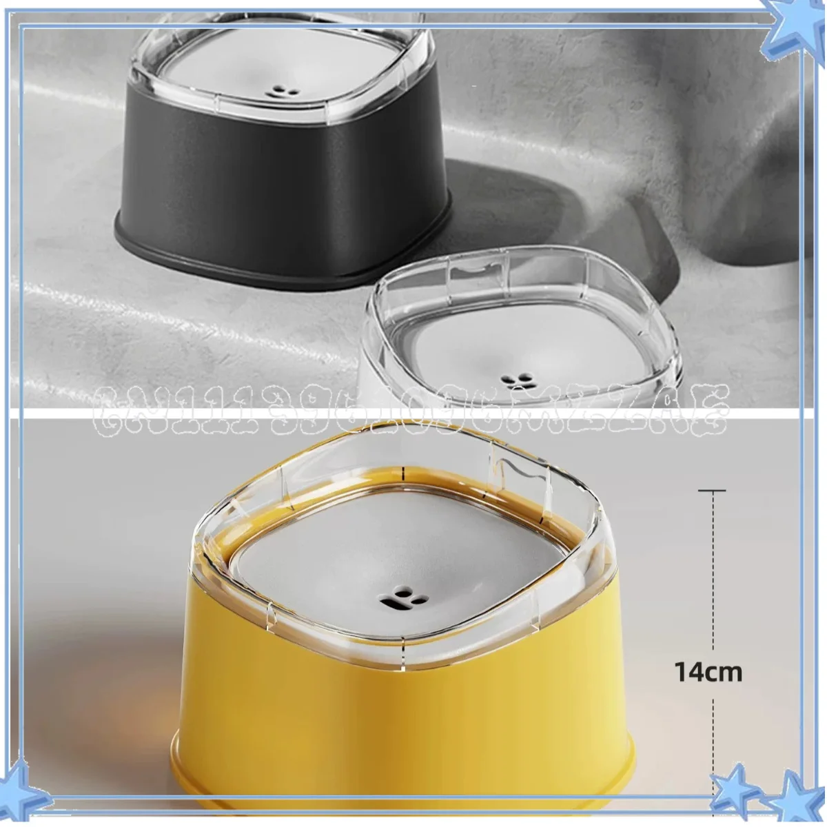 Dog Water Dispenser Suspended Bowl Dog Dispenser Non-wet Mouth Large Capacity Pet Water Dispenser Dog ater Bowl