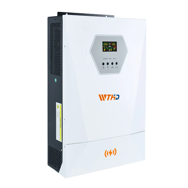 5.5KW مرحلة واحدة 5000 واط 5500 واط 48 فولت العاكس للطاقة الشمسية 5000 واط 5KW التيار المتناوب الناتج موجة جيبية نقية خارج الشبكة الهجين العاكس للطاقة الشمسية