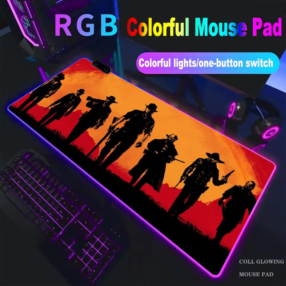 

Коврик для мыши HYBXXC: высококачественный коврик для киберспорта, RGB-клавиатурный коврик с LED-подсветкой, большой коврик для ПК, светящийся коврик для студентов и геймеров