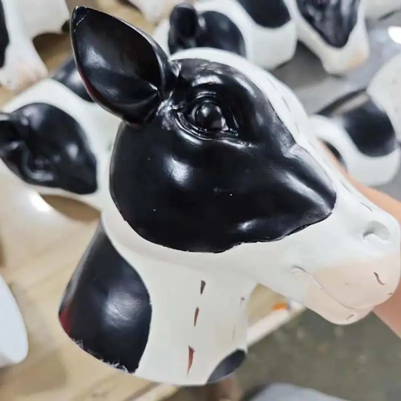 For Display Study Resin Office Cow Head Entryway Sculptures Eyeglass Holder