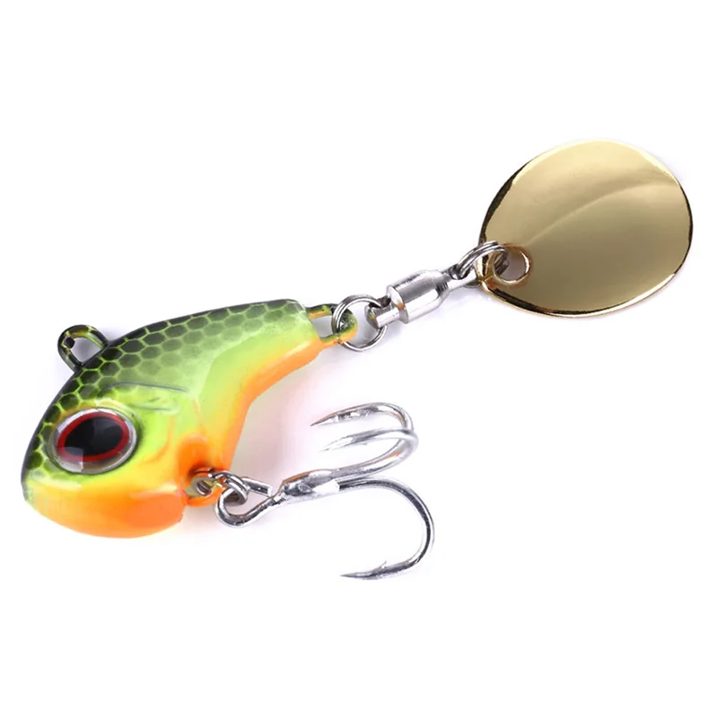 SEASIR VIB Vibration  Rotating Metal Bait Spinner Spoon Fishing Lures 9g 14g 20g Jigs Trout Winter Fishing Hard lures