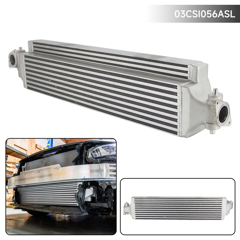 Performance Aluminum Bar&Plate Intercooler Fits For Honda Civic 1.5L 2016 -2017 Turbo Silver/Black