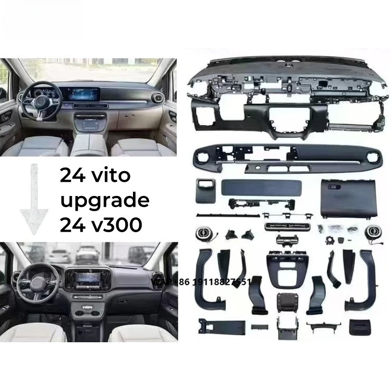 

2024Year V Class Vito Upgrade to V300 Interior Instrument Panel Dashboard Fit for Interior Trim Vclass W447 Vito