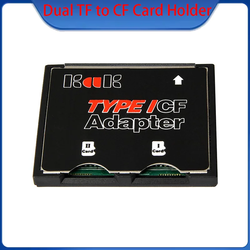 

1PC Dual TF to CF Micro SD to CF Card Case Supports SD XC TF to CF High-Speed Camera CF Adapter Card For Camera Card Holder