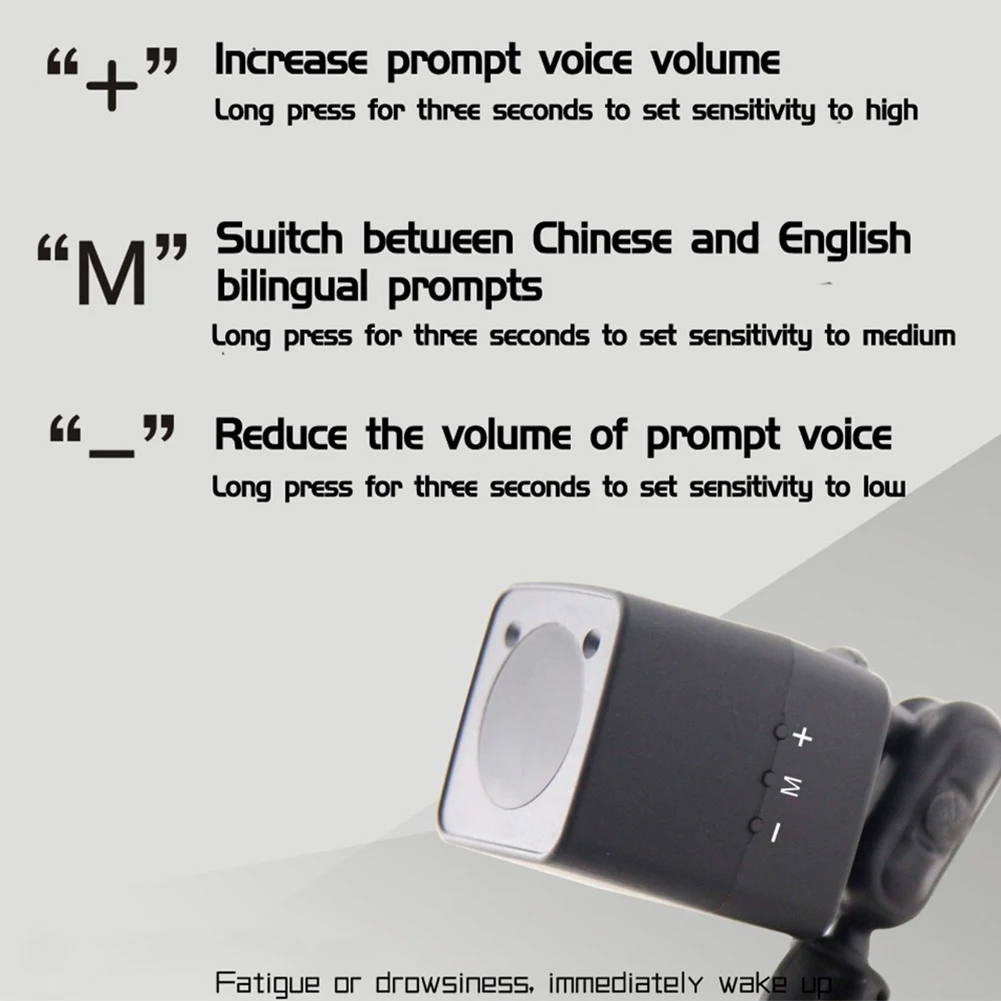 Fatigue Driving Warning Device Face Recognition Safety Driving Monitor Sensor Pupil Recognition Fatigue Driving Alarm Accurate