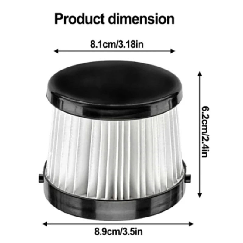 Spare Parts For Dewalt DCV501HB 20V DCV5011H Cordless Handheld Vacuum, With Black Gasket, Compared To Part DCV5011H