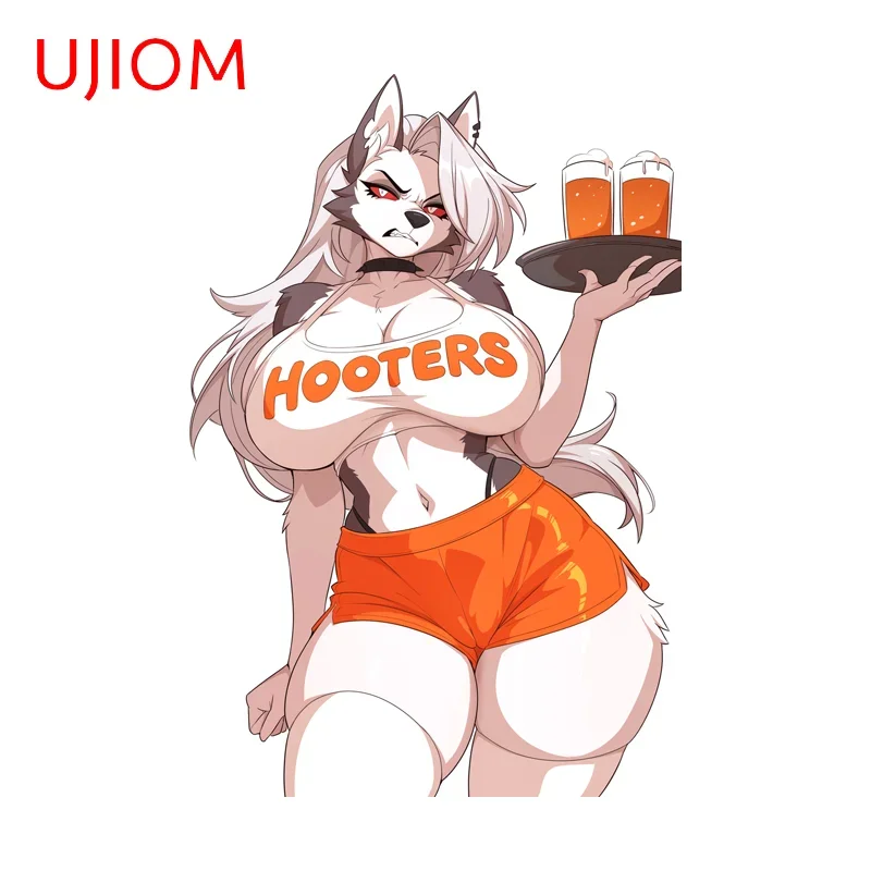 UJIOM Loona Sportswear Waifu Wall Stickers Interesting Furry Wolf Girl Atractive Laptop Decal Scratch Proof Bathroom Accessories