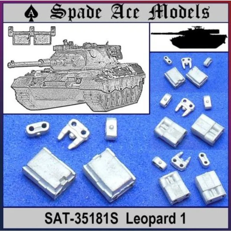 

Spade Ace Models SAT-35181S 1/35 Leopard 1 Metal Tracks 'Special' Metal Tracks