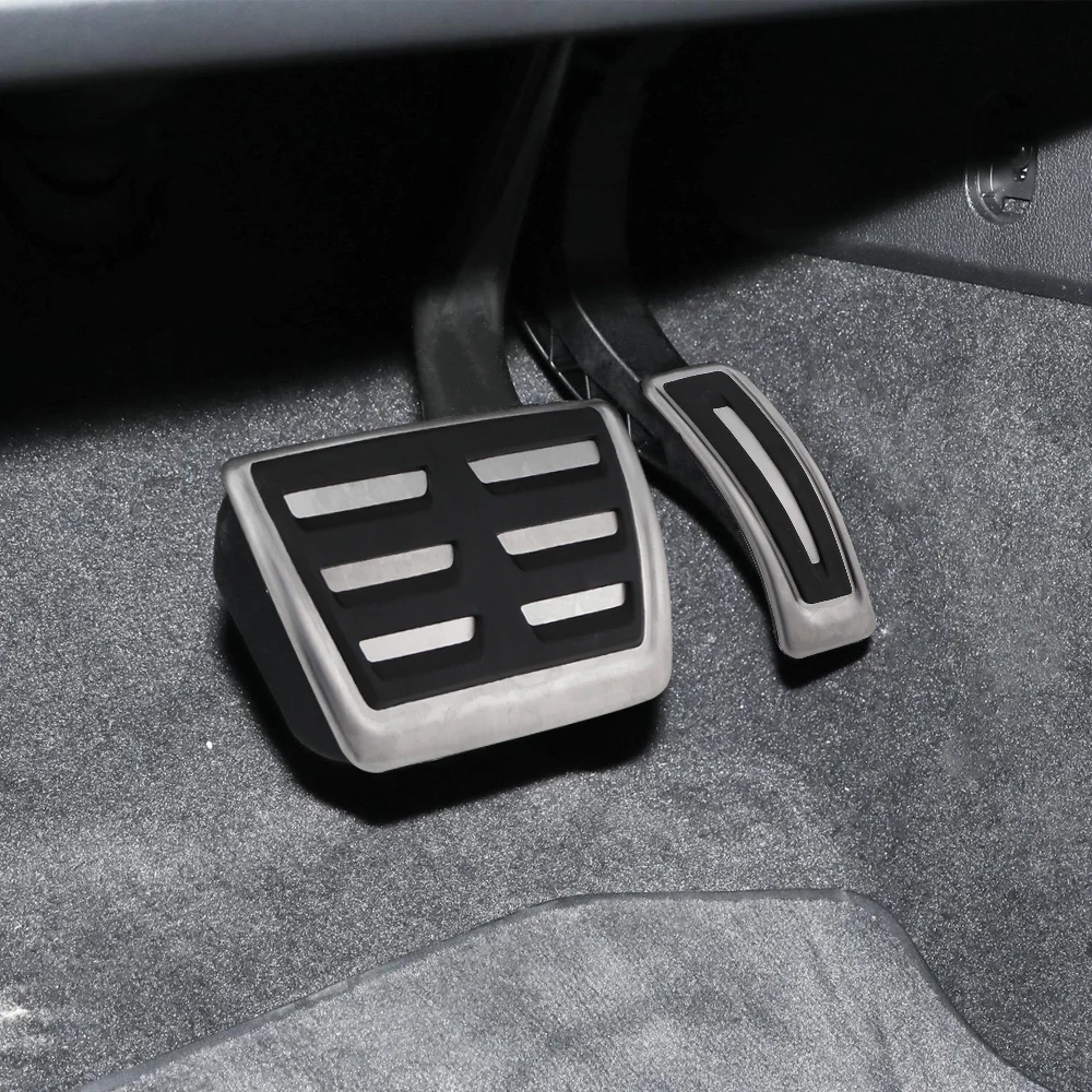 For Audi A4 B9 A5 F5 2016-2019 Sedan Avant Sport Automatic High Quality Stainless Steel Fuel Brake Footrest Pedal Cover