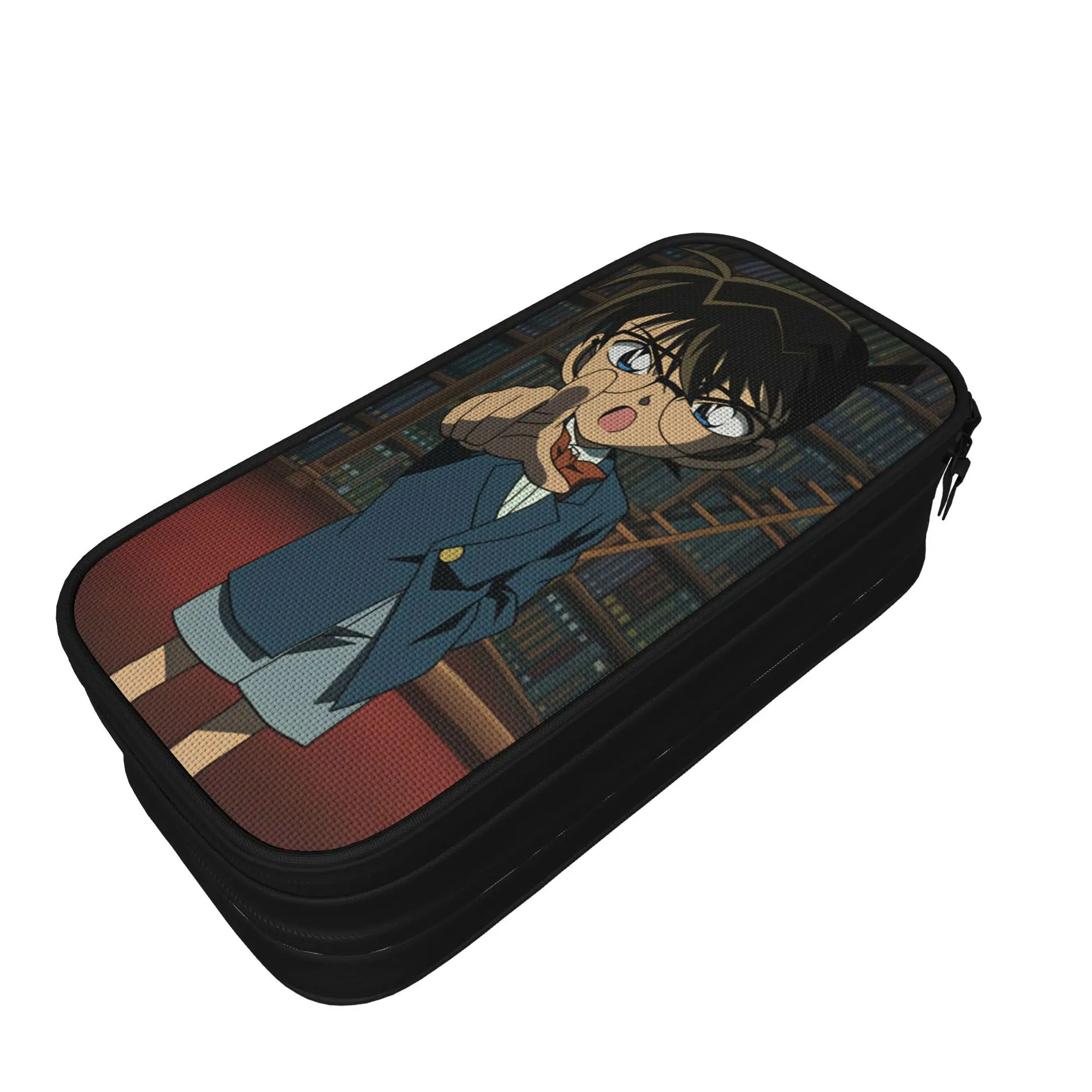Detectives Conans Pencil Case  Girls Boys Vintage Pencil Bag Design School Pencil Cases Supplies Gift Idea