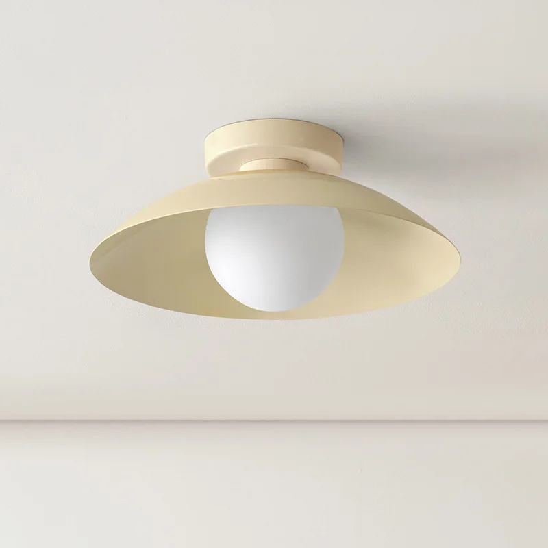 Middle Aged Cream Style Ceiling Lamp Creative Warm Simple Modern LED Household Light Bedroom Light Nordic Lighting Fixtures