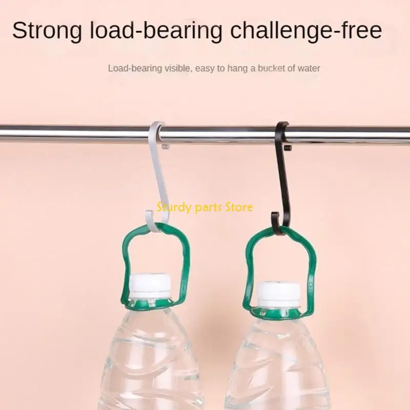 97QC Алюминиевого сплава Shork Hook Heavy Duty S Hangers Kitchen Railing Holder Holder для подвесы для одежды растений горшки