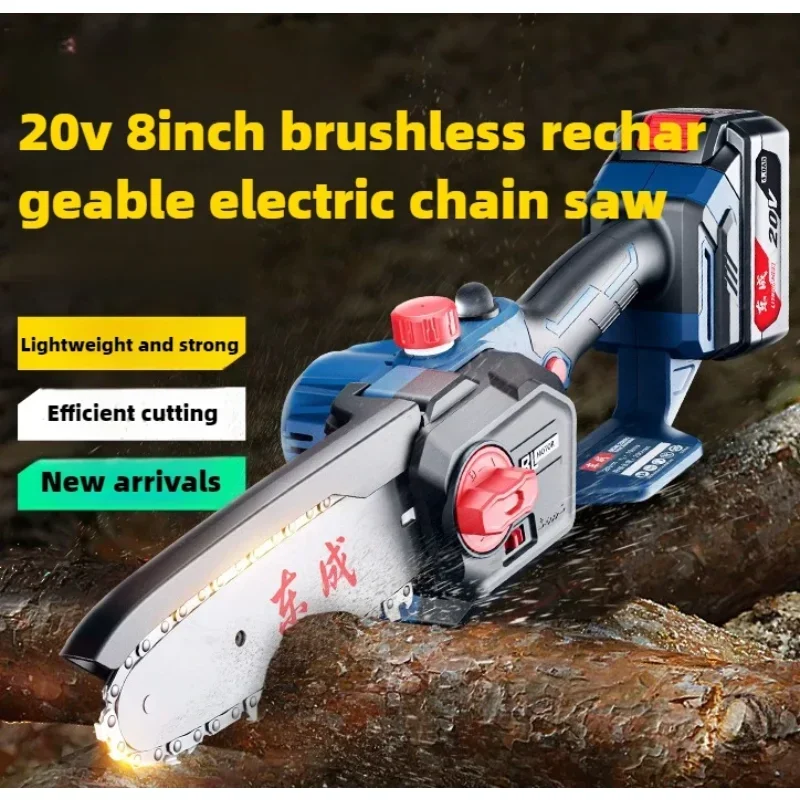 

Chainsaw Household Small Handheld Rechargeable Electric Logging Saw Lithium Battery Hand Chainsaw High Power Saw Wood