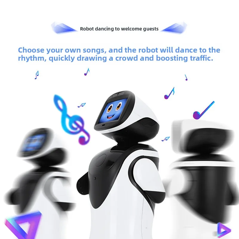 P3 commercial intelligent service voice interaction robot dancing drainage answer