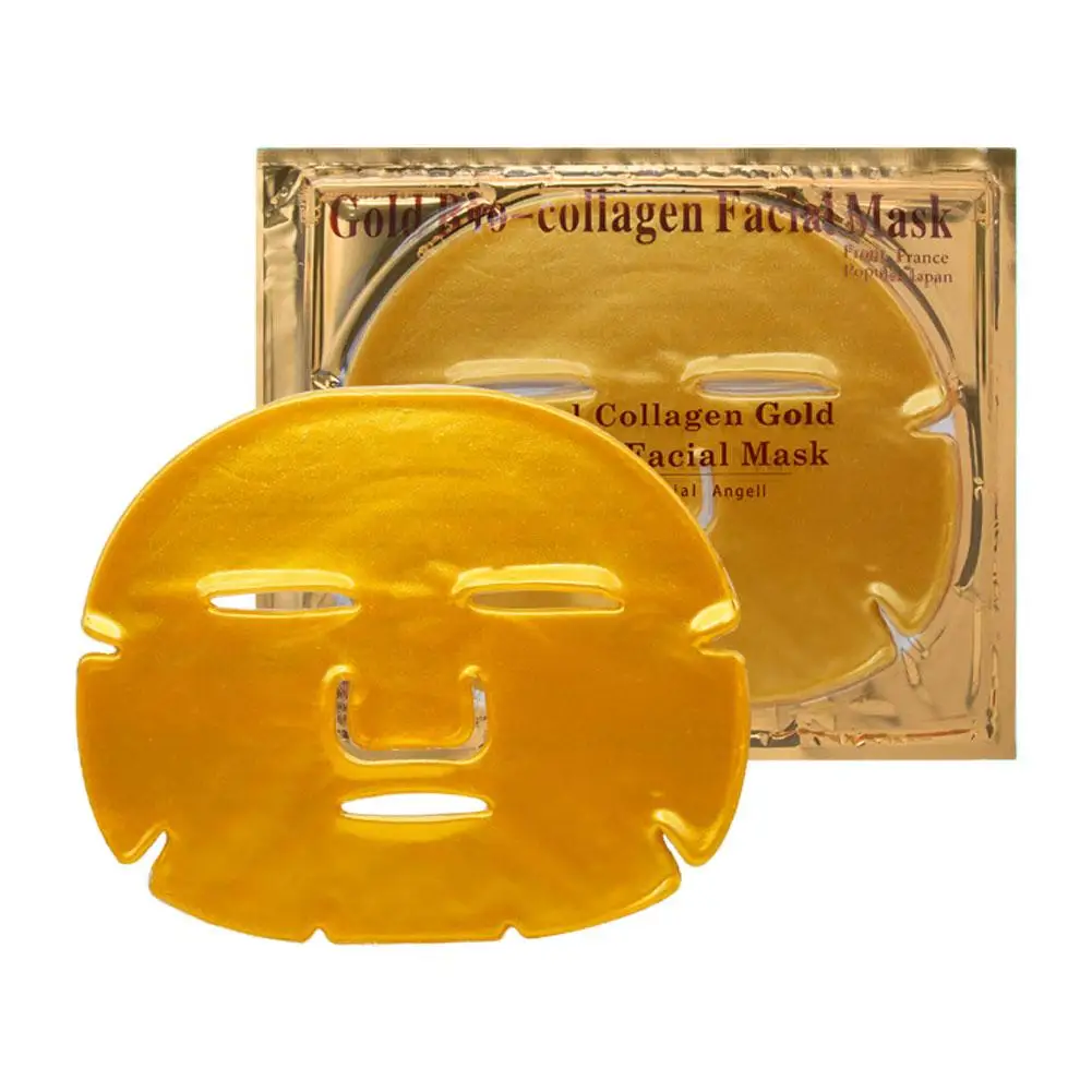 Masque facial au collagène doré 24k, 1 pièce, cristal SPA, beauté, anti déformable, blanchissant, hydratant, feuille pour F M6D1