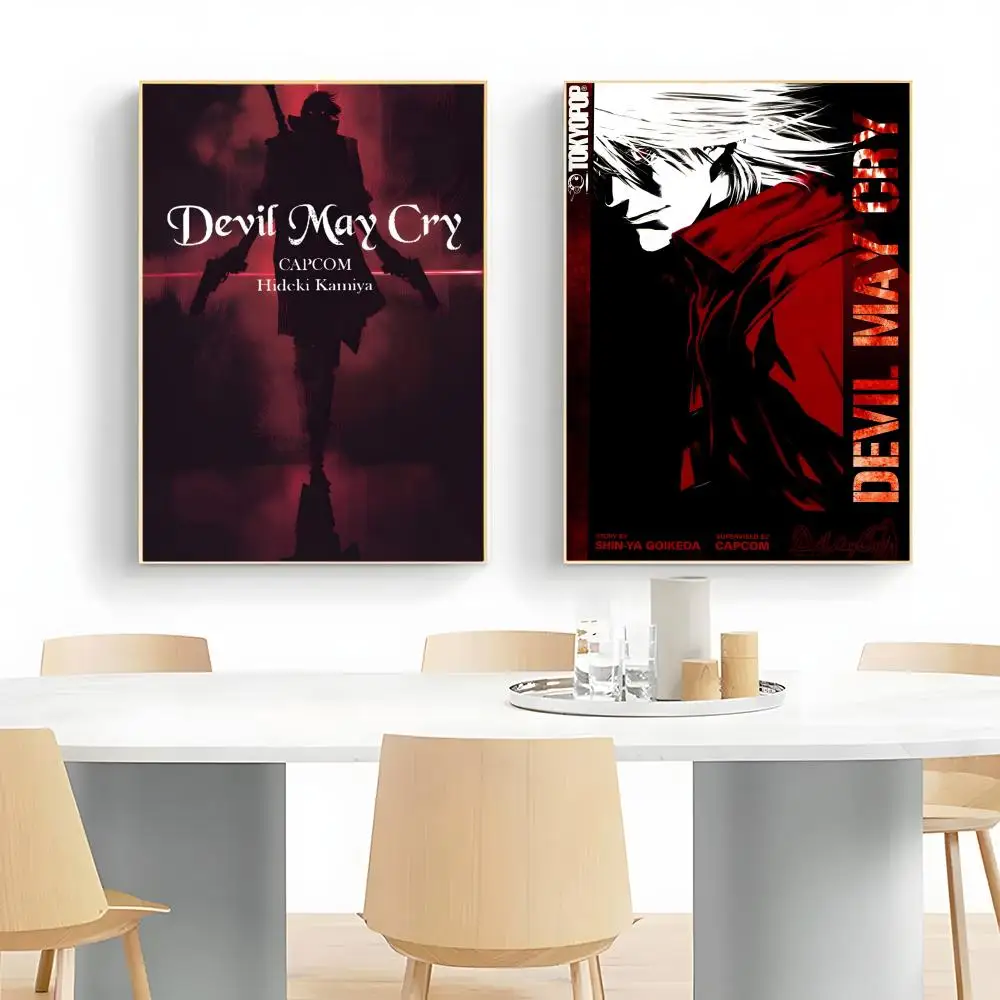 Action Game Devil May Cry Poster Wall Art Print Decorative Mural Home Decor Gift Unframed