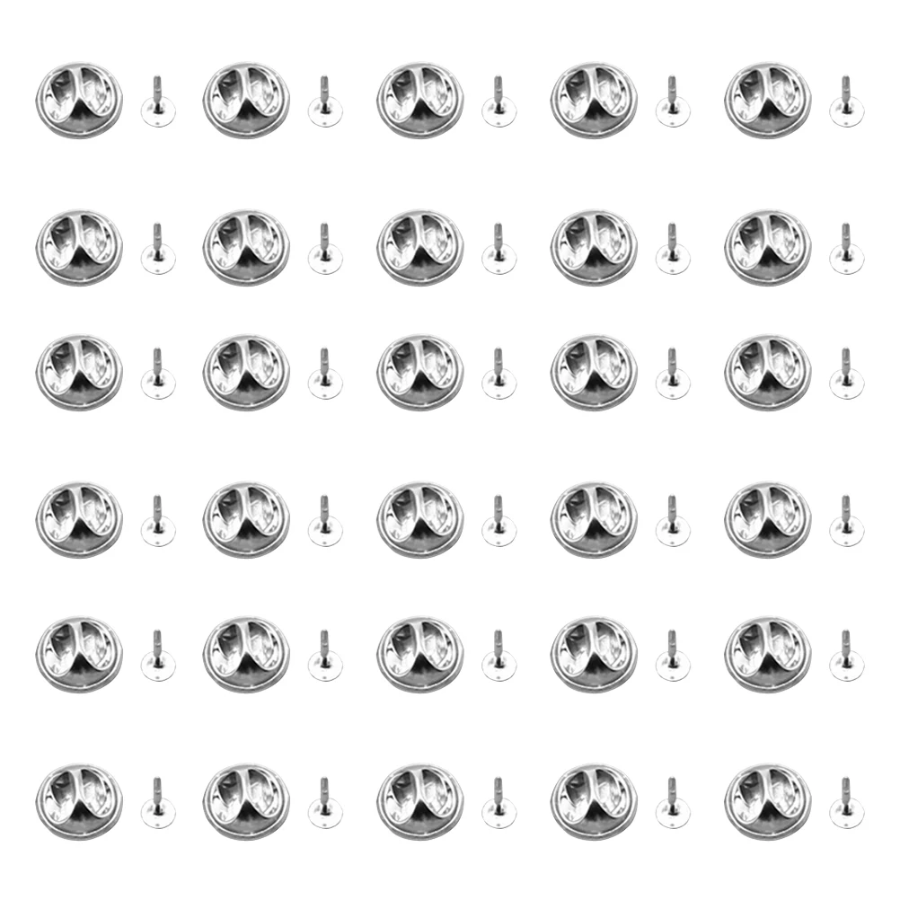 

100set 100 Sets Pin Backs Copper Clutch Badge Blank Tie Tacks Lapel Pins DIY Jewelry Accessories Brooch Clasps Insignia Clutch