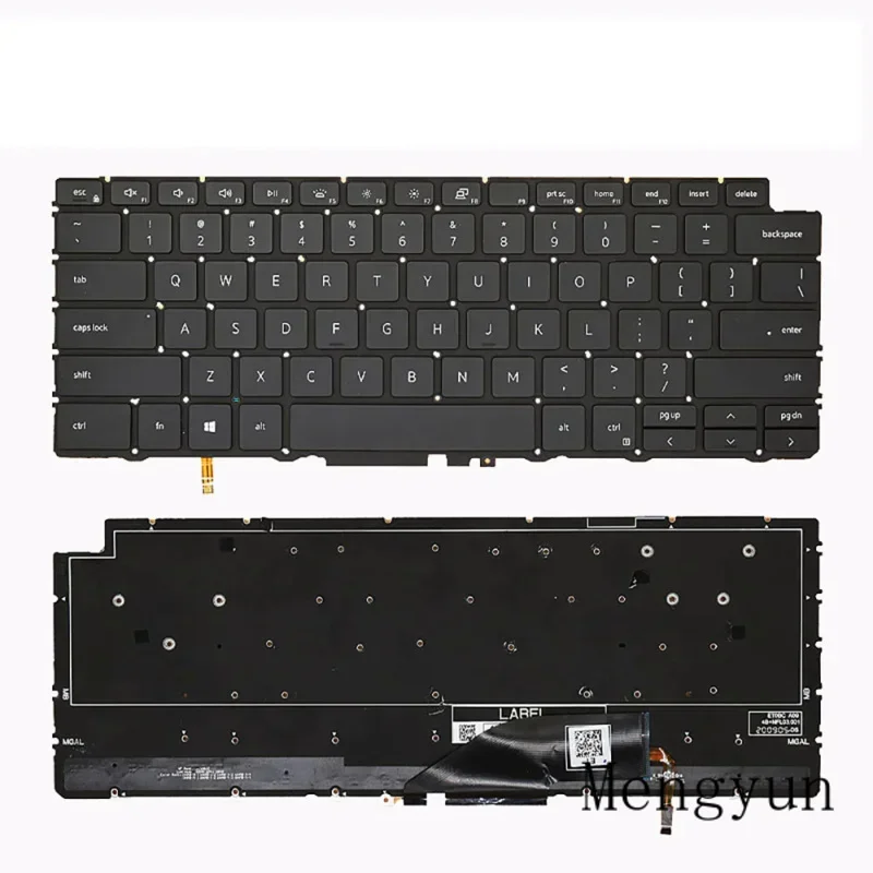 WYORESY Keyboard Backlit For DELL XPS 13 7390 2in1 2-in-1 04J7RW NSK-ET0BC PK132C91A00 4J7RW us