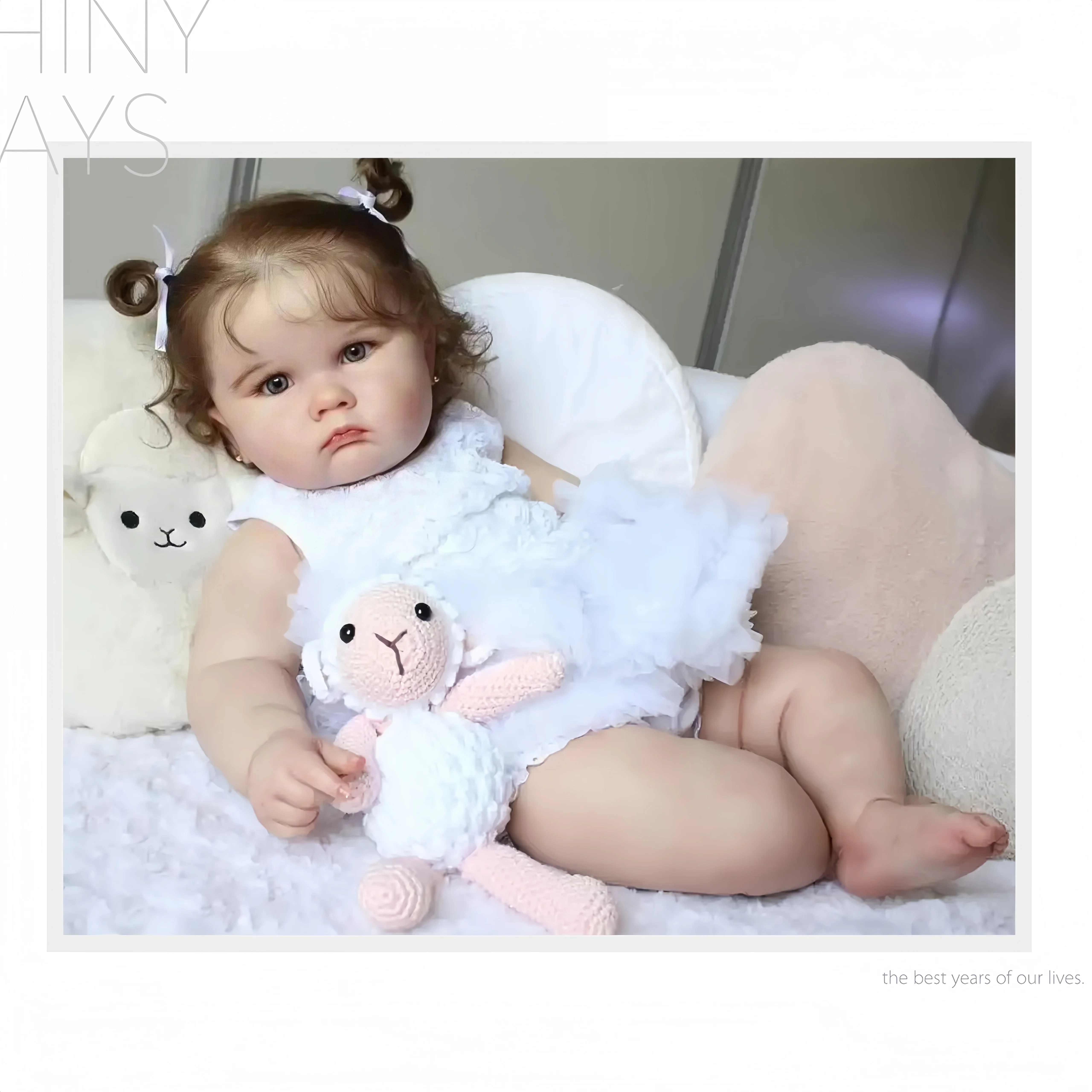 Littlerslove Cheap Lifelike Reborn Toddler Dolls Soft Body Big Girl Dolls 3D Paint Skin Bebe Like Toddler Reborn Doll Toys