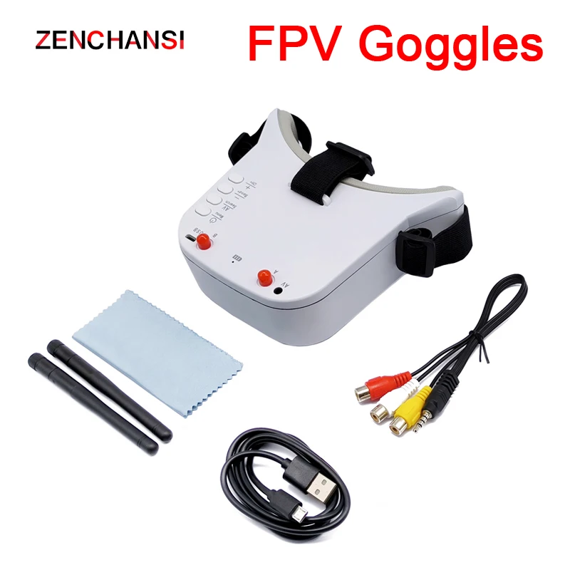 5,8g 48ch Doppel antennen fpv vr Brille Video Monitor Brille und 1000mw einstellbare vtx 1000tvl fpv Kamera für fpv Renn drohne