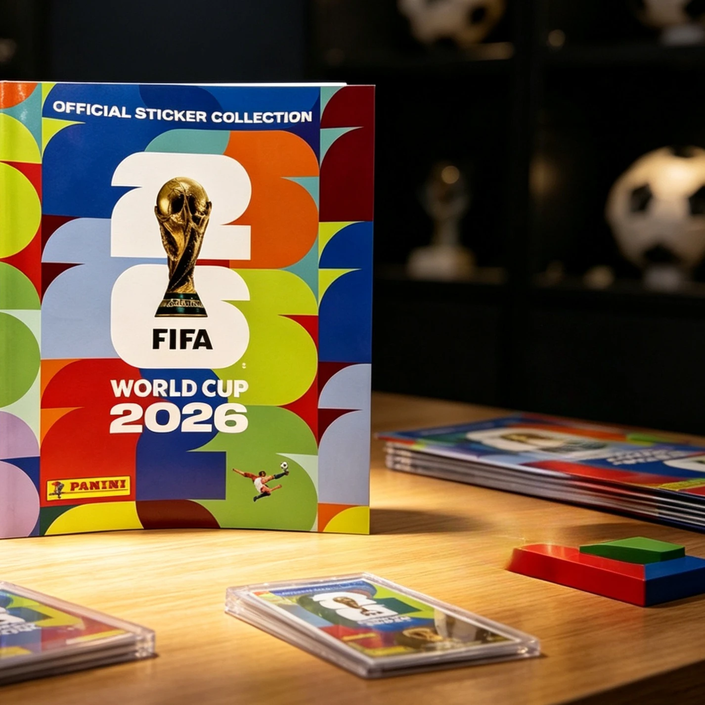Panini 2026 World Cup Sticker Box Soccer Football Collectibles Player Sticker Complete Album Gift For Teen Football Fans