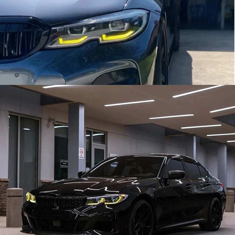 Accessories For BMW G20 G21 M3 CSL 3 series 2019-2022 DRL LED boards daytime running lights Lemon Yellow Signal light chip