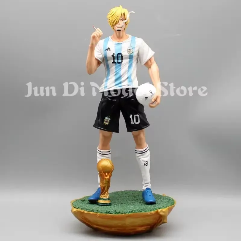 32cm One Piece Figure Luffy Figure Zoro Figures Sanji Figure Cos Footballer Anime Pvc Figurine Model Collection Christmas Gift