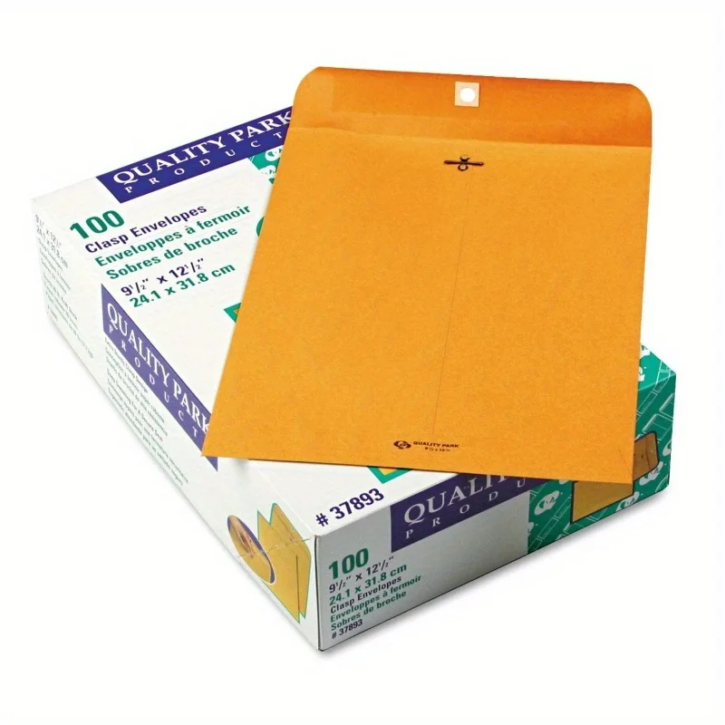 

Clasp Envelope 9 1/2x 12 1/2 28lb Brown Kraft/Box 37893