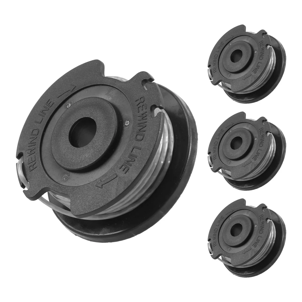 Linha de carretel de aparador de corda para Bosch, EasyGrassCut 23, 26, 18, 18-230, 18-260, 18-26 substituição, F016800569, 4 Pack