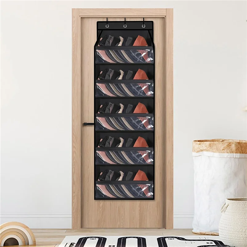 

A23P Прозрачный органайзер для шляп с глубокими карманами для шкафа или настенного органайзера для бейсболок с 3-мя крючками, дисплеем для кепок