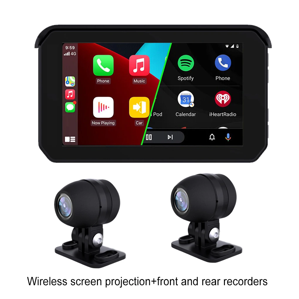 5 Inch Screen Portable Motorcycle Recorder  5Inch Screen Motorcycle Navigation By Phone Link Device
