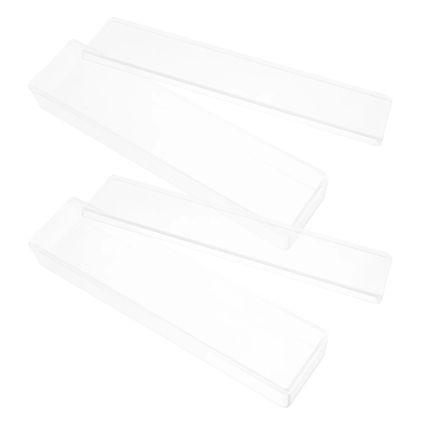 

2 Pcs Acrylic Harmonica Storage Box 24 Hole Protective Container Travel Lightweight Case for Rosary Beads Jewelry Pen ganizer