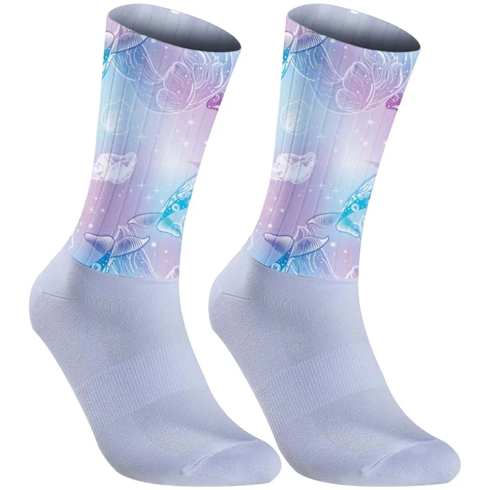 

Outdoor Compression Sports Racing SocksBreathable Road Bicycle Socks Dreamy animals pattern Cycling Socks New