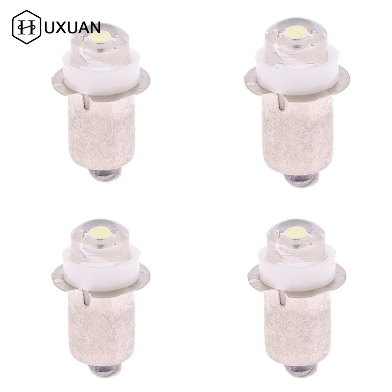 V-shaped Notch LED For Focus Flashlight Replacement Bulb P13.5S PR2 1W Led Torch Work Light Lamp DC 2.2-2.5V White
