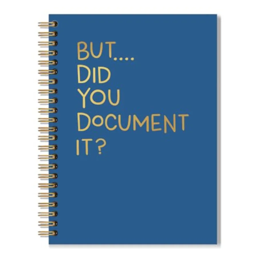 

But Did You Document It Spiral Notebook, Funny Office Notebooks for Coworkers Adults, Humor Work Gag Gifts New Job Gifts for Wo