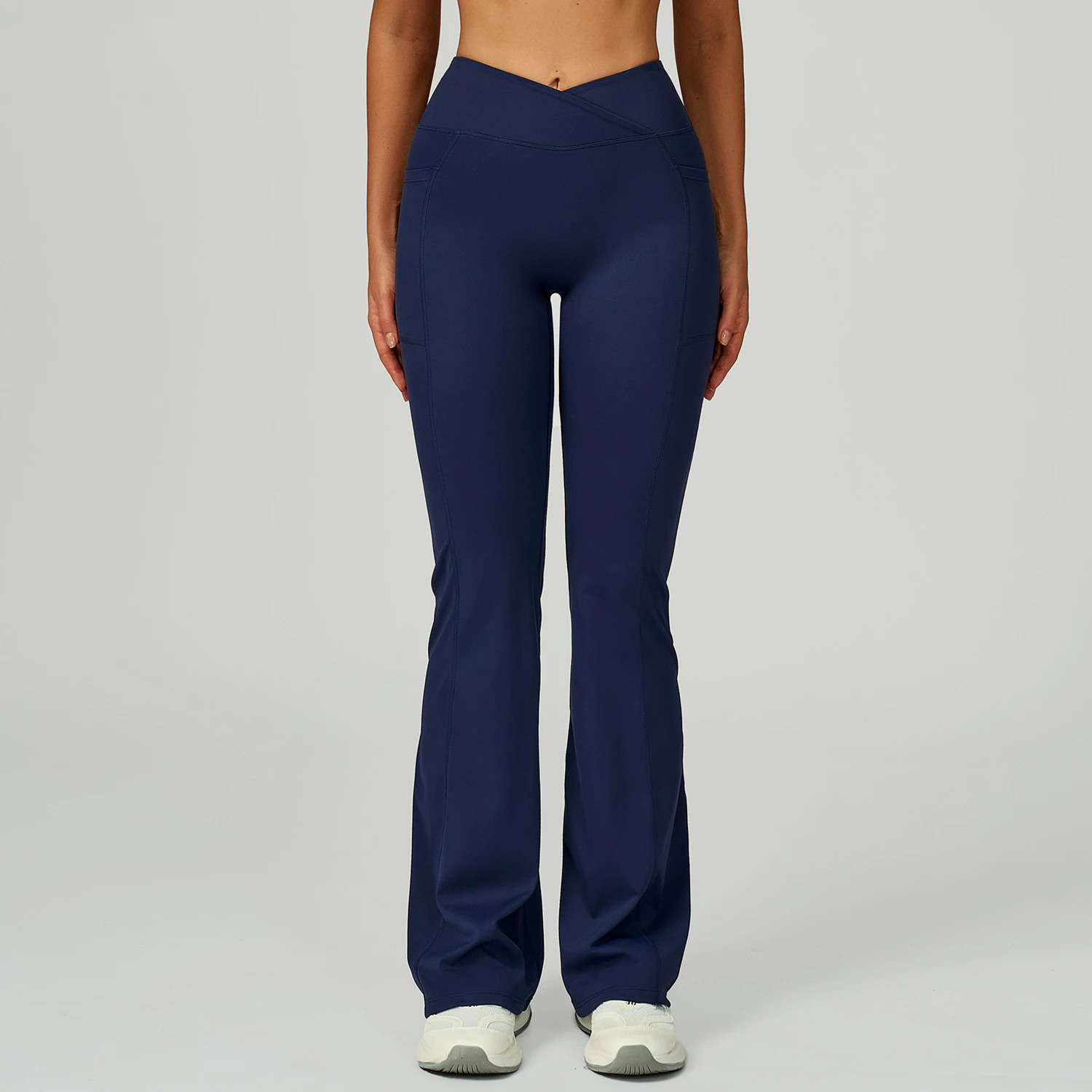 

Cross Waist Flare Leggings Yoga Pants Women High Waist Wide Leg Pants Women Bell-bottoms Gym Workout Fitness Sports Flared Pant