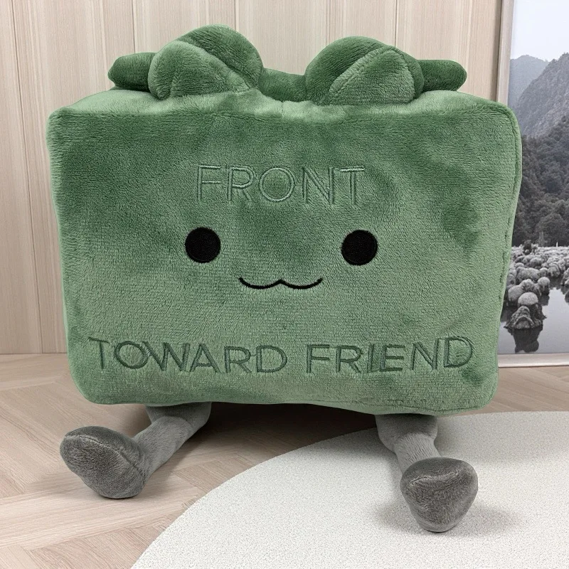 

New 20CM Clay the Claymore Plush Doll Kawaii Green Square Doll Pillow Accessories Gift Collection Model For Kid Birthday Gifts