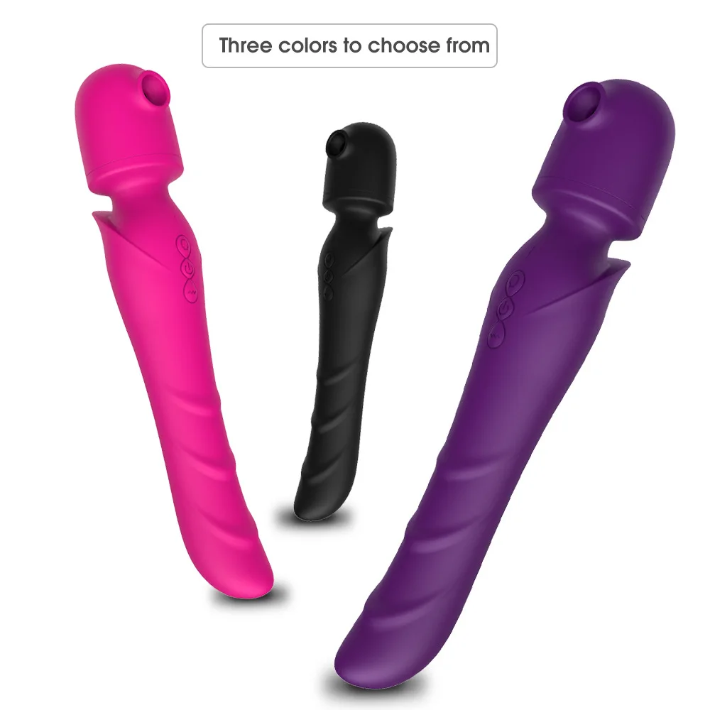 Big Magic Wand G Spot Sucking Clitoral Vibrator for Women - Adult Sex Machine Toy Sexy Massage Vibrator for Pleasure