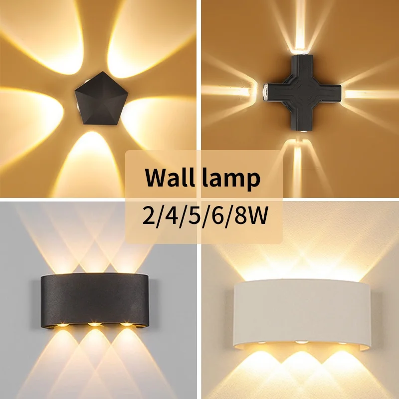 LED Wall Sconce Lamp Indoor Modern Decoration Lamp 85-265V 5W Interior Lighting For Home Stairs Bedside Living Room Wall Light