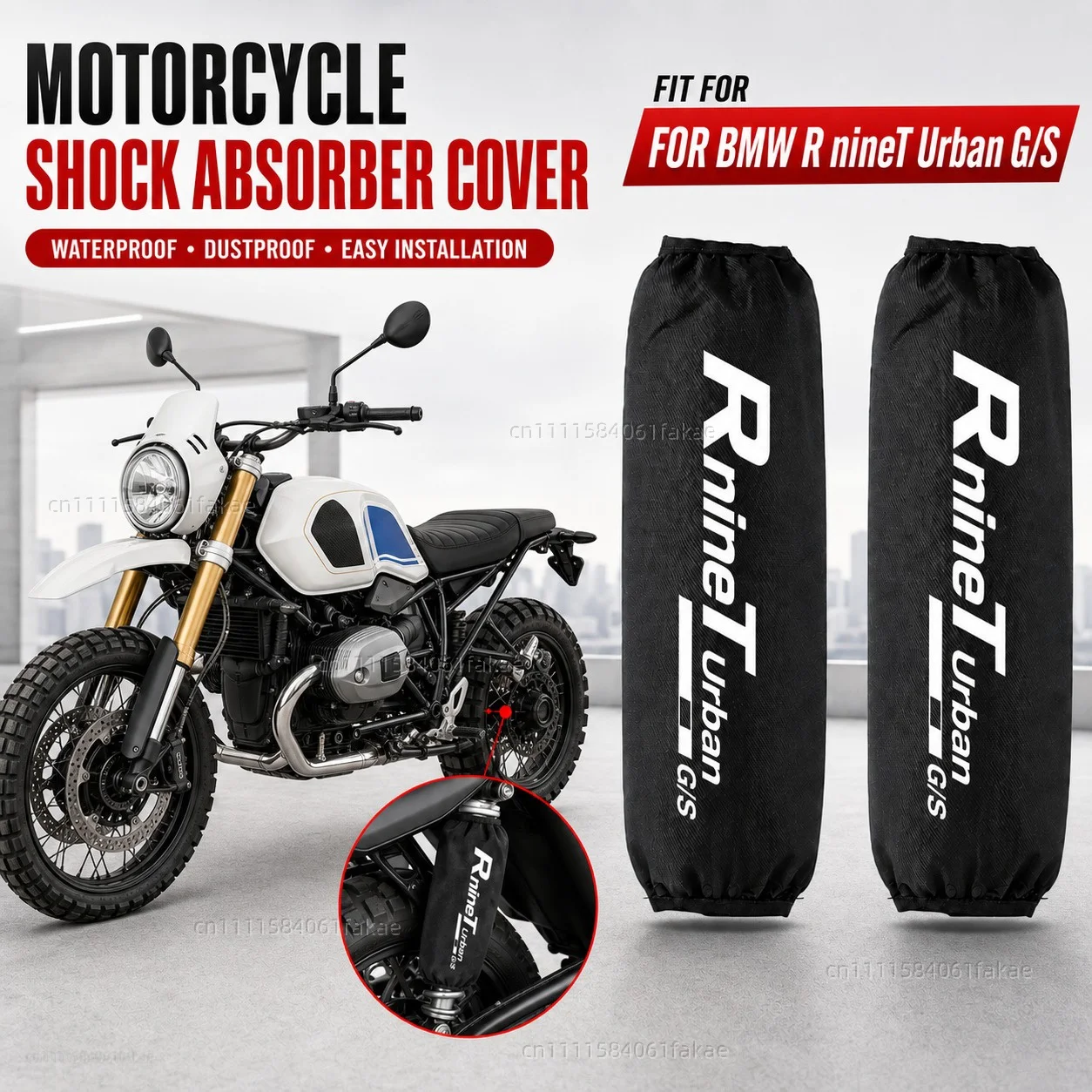

FOR BMW R nineT Urban G/S 2017-2026 Motorcycle Rear Shock Absorber Protector Cover 270mm 350mm Suspension Protection Guard