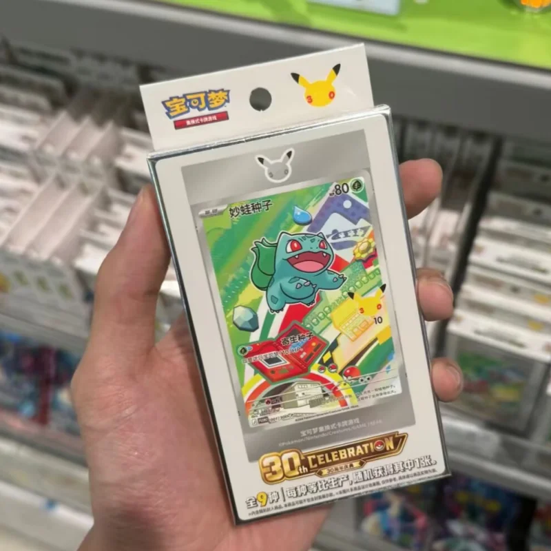 

Новинка: Набор коллекционных карточек Pokemon к 30-летию, оригинальный специальный иллюстрированный набор, китайская версия